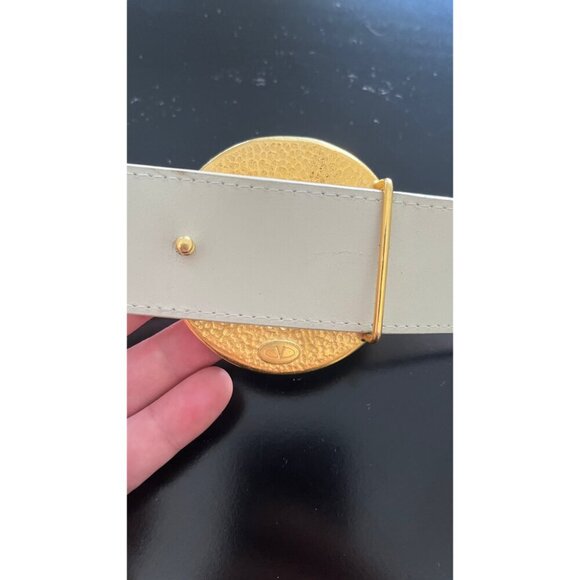 AUTH VALENTINO GARAVANI PRECIOUS STONE BLUE DALMATION JASPER GRIPOIX BELT - Picture 4 of 9